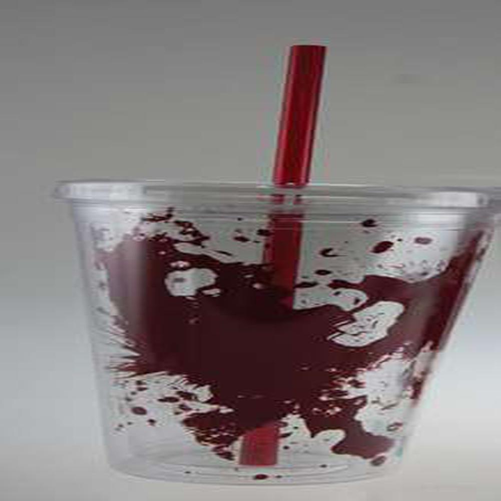 Blood Splatter Clear Carnival Cup Travel Mugs Old Glory   