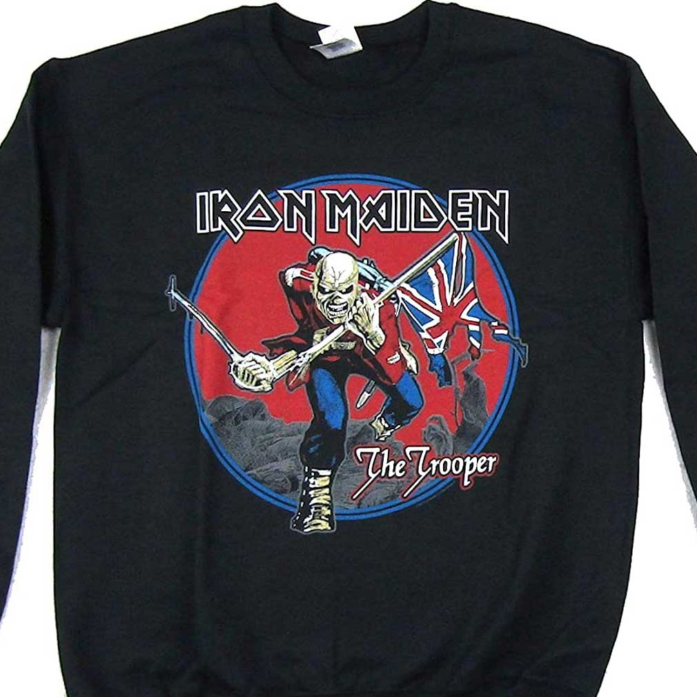 Iron Maiden - Trooper Red Sky Mens Sweatshirt Men's T-Shirts Old Glory   