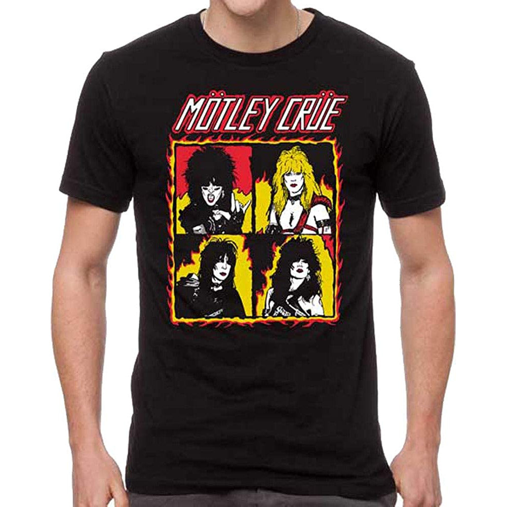 Motley Crue - Shout at the Devil Album Mens T Shirt Men's T-Shirts Old Glory Black MD 