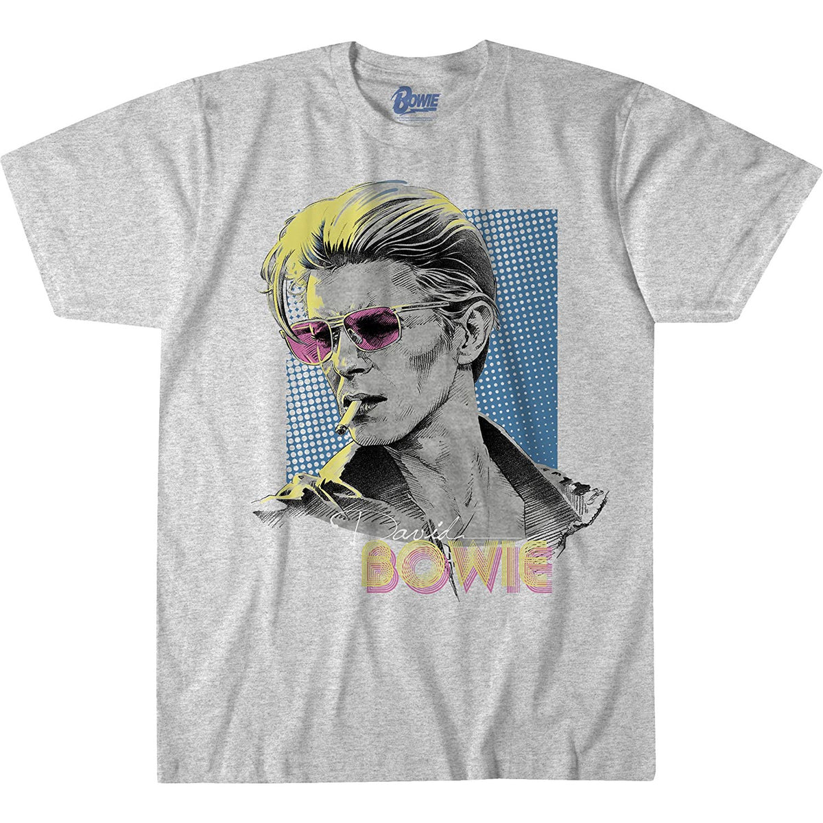 David Bowie - Bowie Sketch Mens T Shirt Men's T-Shirts Old Glory White MD 