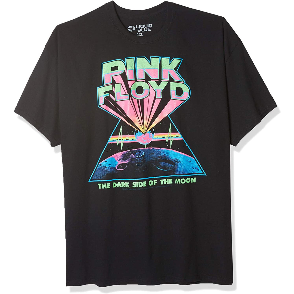 Pink Floyd Dark Side of the Moon Blacklight Mens T Shirt Men's T-Shirts Old Glory Black MD 