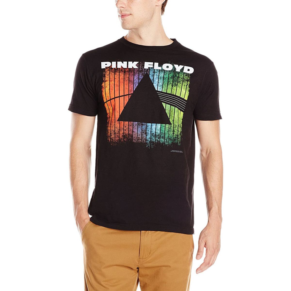 Pink Floyd - Dark Side Silhouette Mens T Shirt Men's T-Shirts Old Glory Black MD 