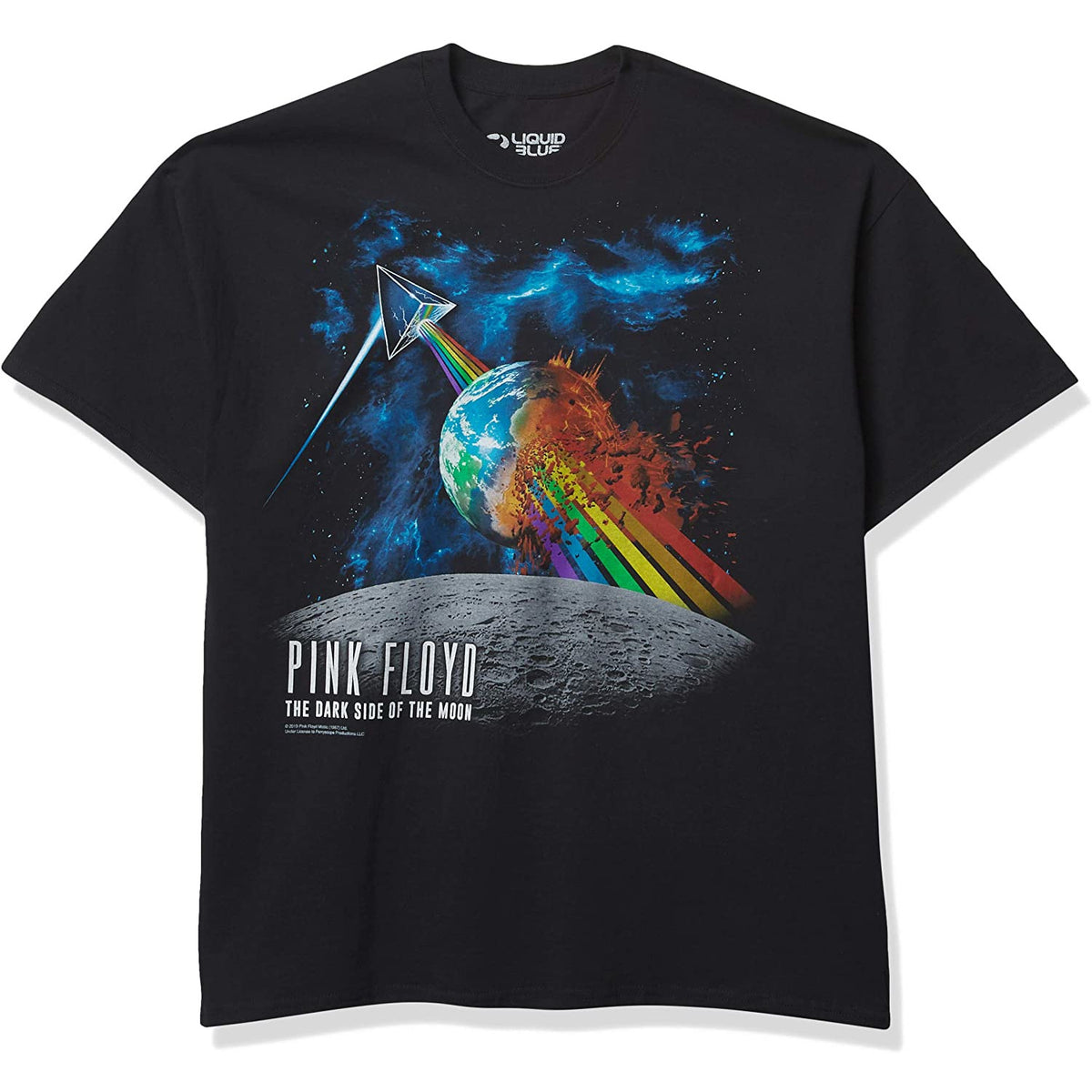 Pink Floyd - Rainbow Attack Mens T Shirt Men's T-Shirts Old Glory Black MD 