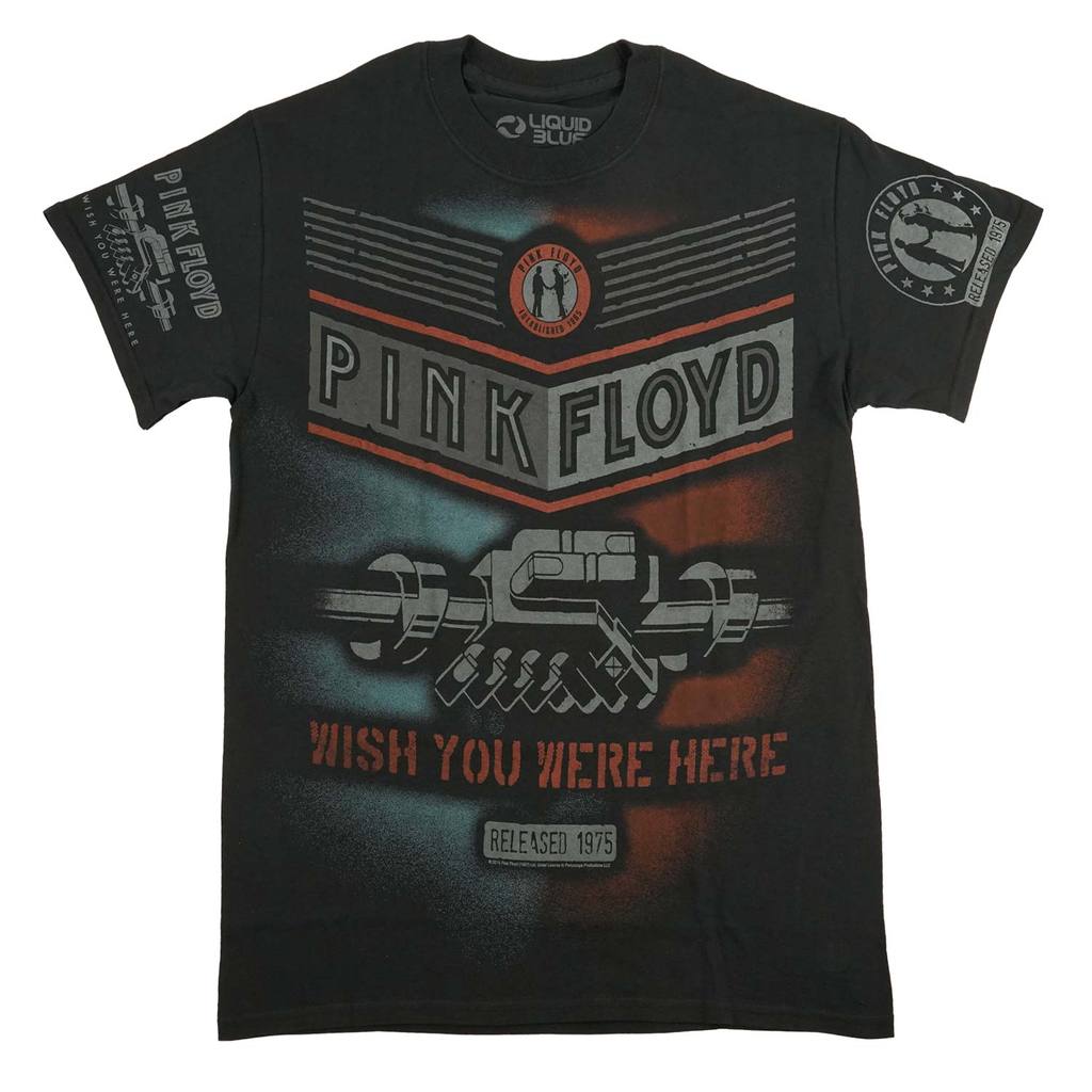 Pink Floyd - WYWH Released 1975 Mens T Shirt Men's T-Shirts Old Glory Black MD 