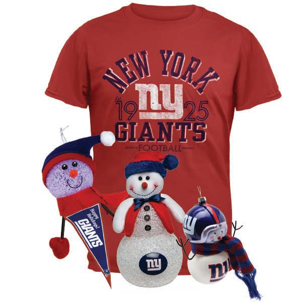 New York Giants Ultimate #1 Fan Christmas Gift Pack Men's T-Shirts OldGlory.com SM  