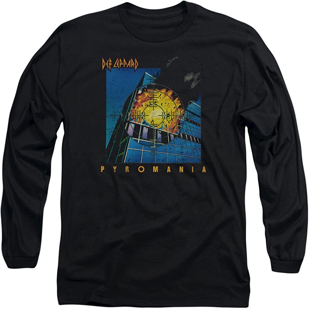 Def Leppard - Pyromania Mens Long Sleeve T Shirt Men's Long Sleeves OldGlory.com MD  