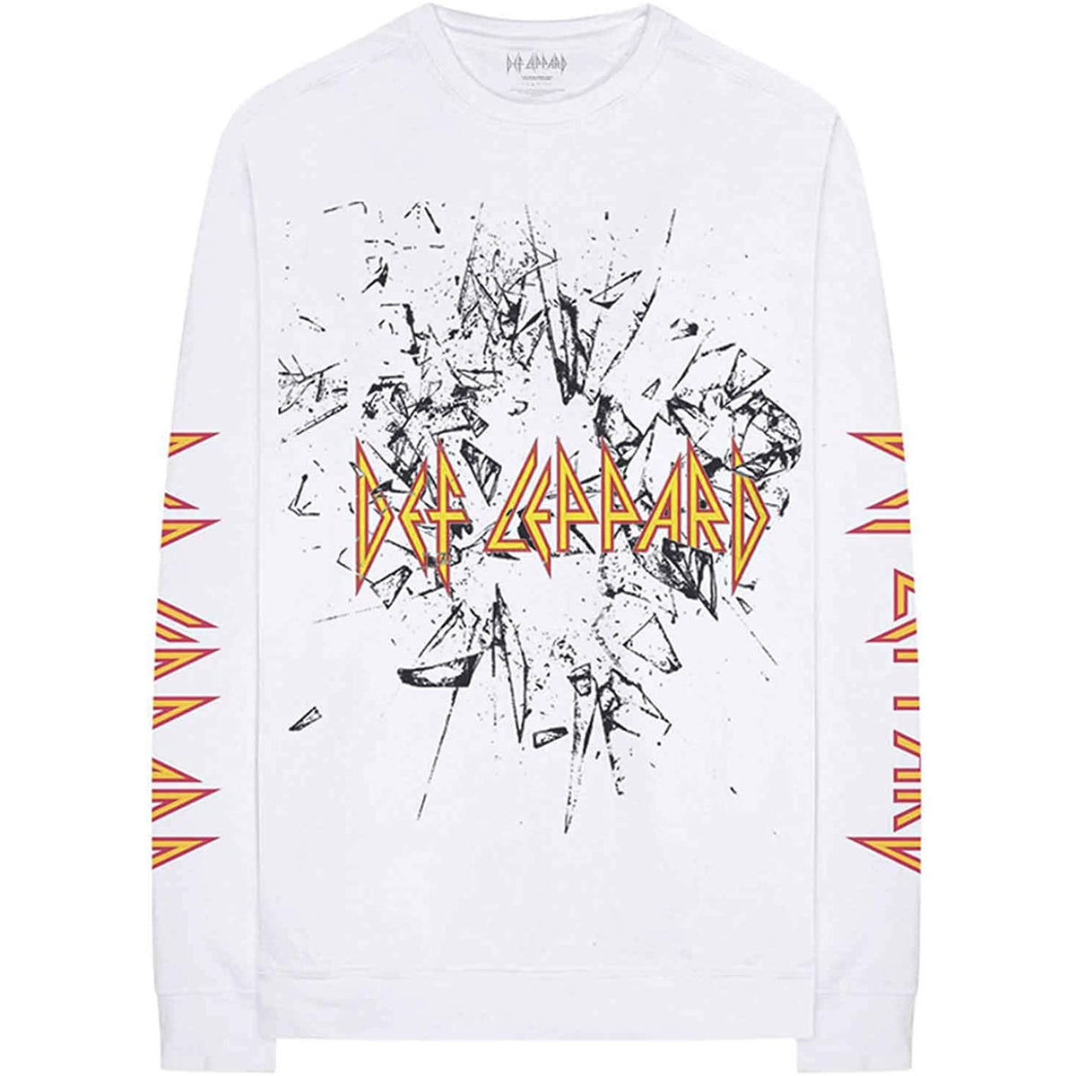 Def Leppard - Shatter Mens Long Sleeve T Shirt Men's Long Sleeves OldGlory.com MD  