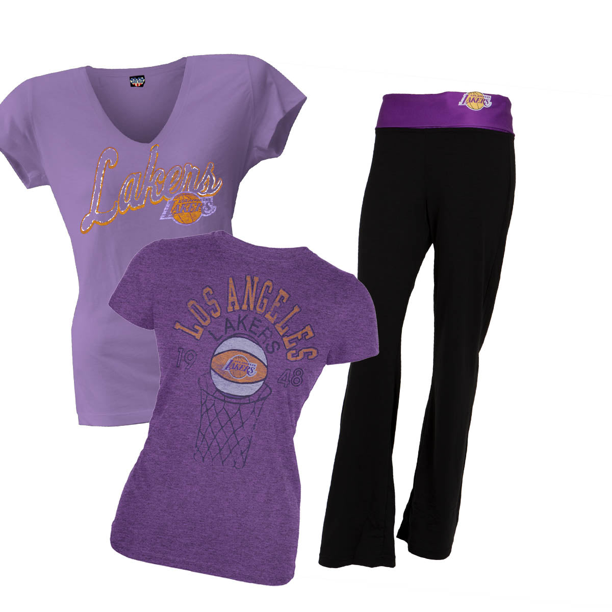 Los Angeles Laker Junior Girls Gift Pack Juniors T-Shirts OldGlory.com SM  