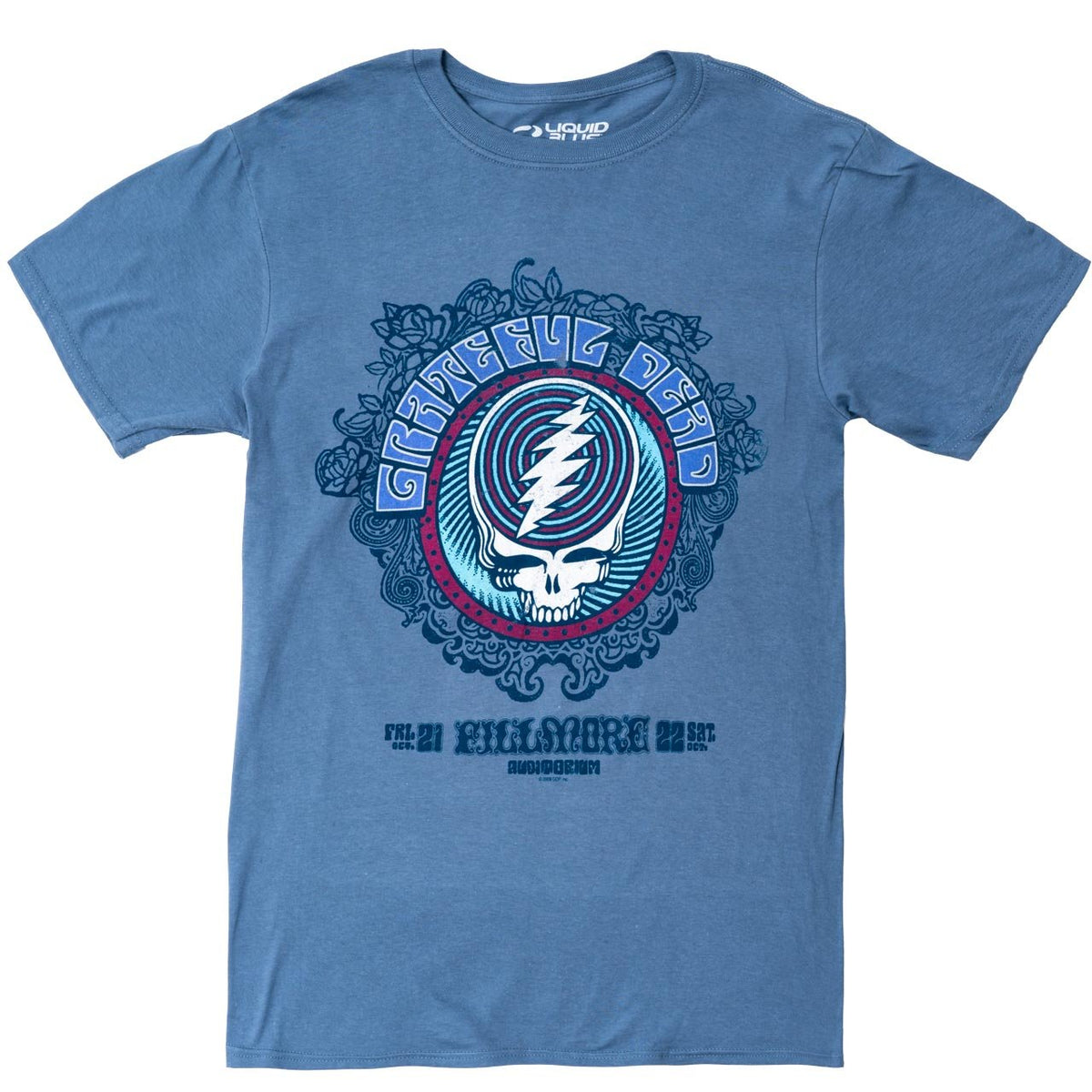 Grateful Dead - Fillmore Blue Mens T Shirt Men's T-Shirts Grateful Dead MD