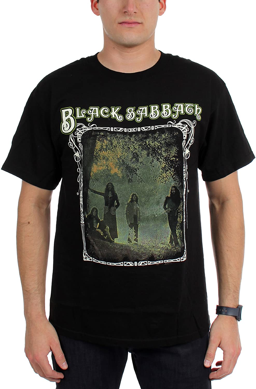 Black Sabbath - Photo Framed Mens T-Shirt Men's T-Shirts Black Sabbath   