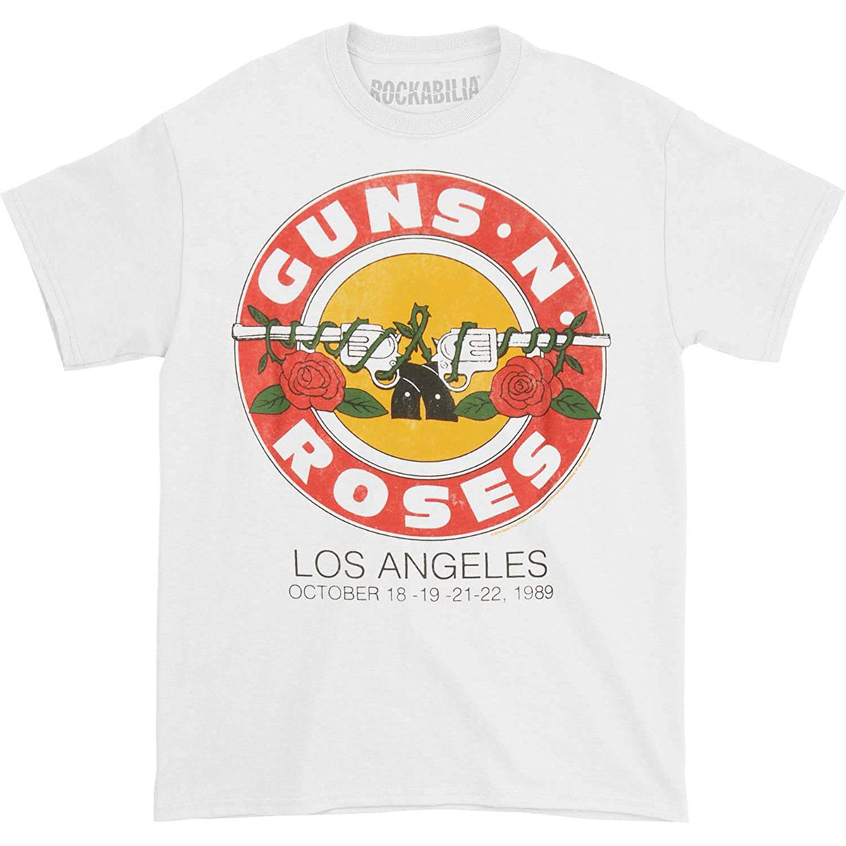 Guns N Roses - LA Bullet Mens T Shirt Men's T-Shirts Old Glory White MD 