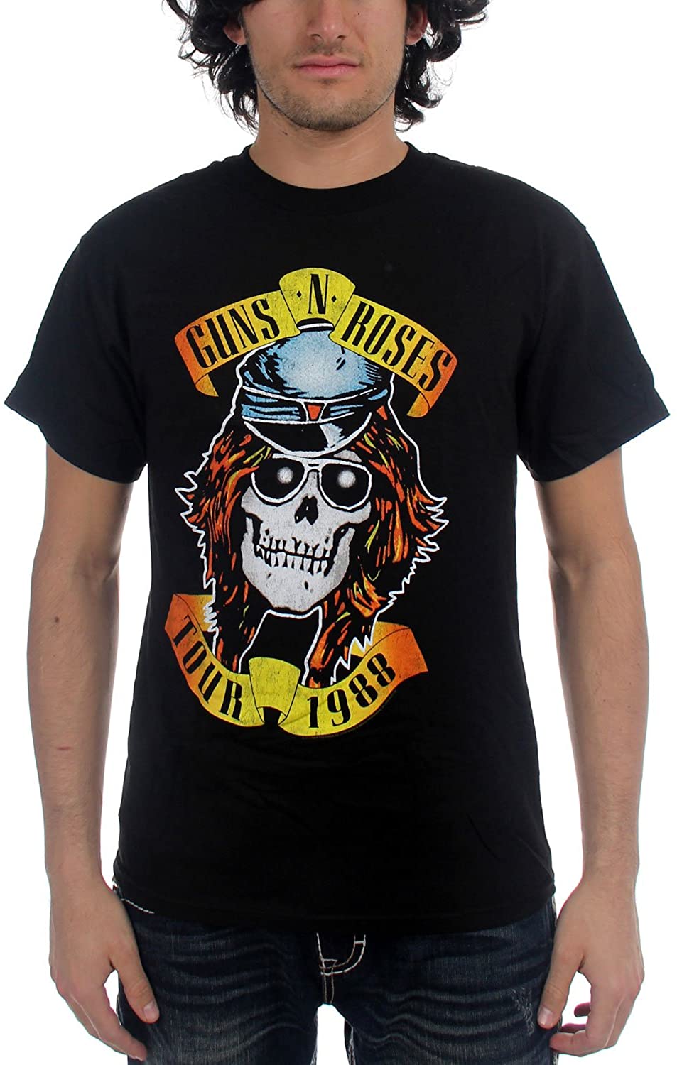 Guns N Roses - Appetite Tour 1988 Mens T Shirt Men's T-Shirts Guns N' Roses MD  