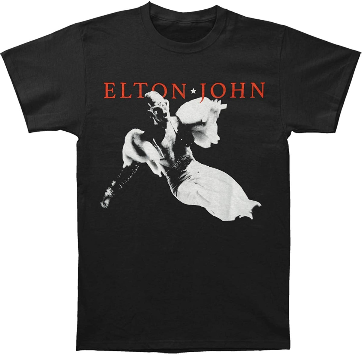 Elton John - Homage 5 Mens T Shirt Men's T-Shirts Elton John MD Black 