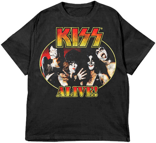 Kiss - Alive! Portrait Mens T Shirt Men's T-Shirts Kiss MD  