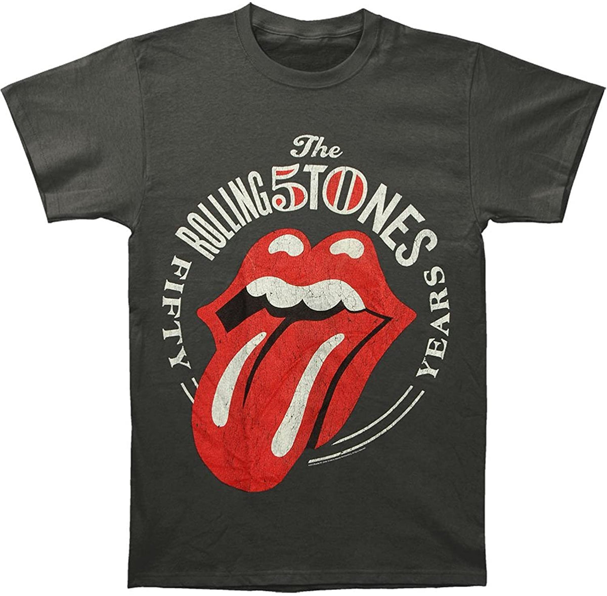 Rolling Stones - 50 Years Tongue Mens T Shirt Men's T-Shirts Rolling Stones MD  