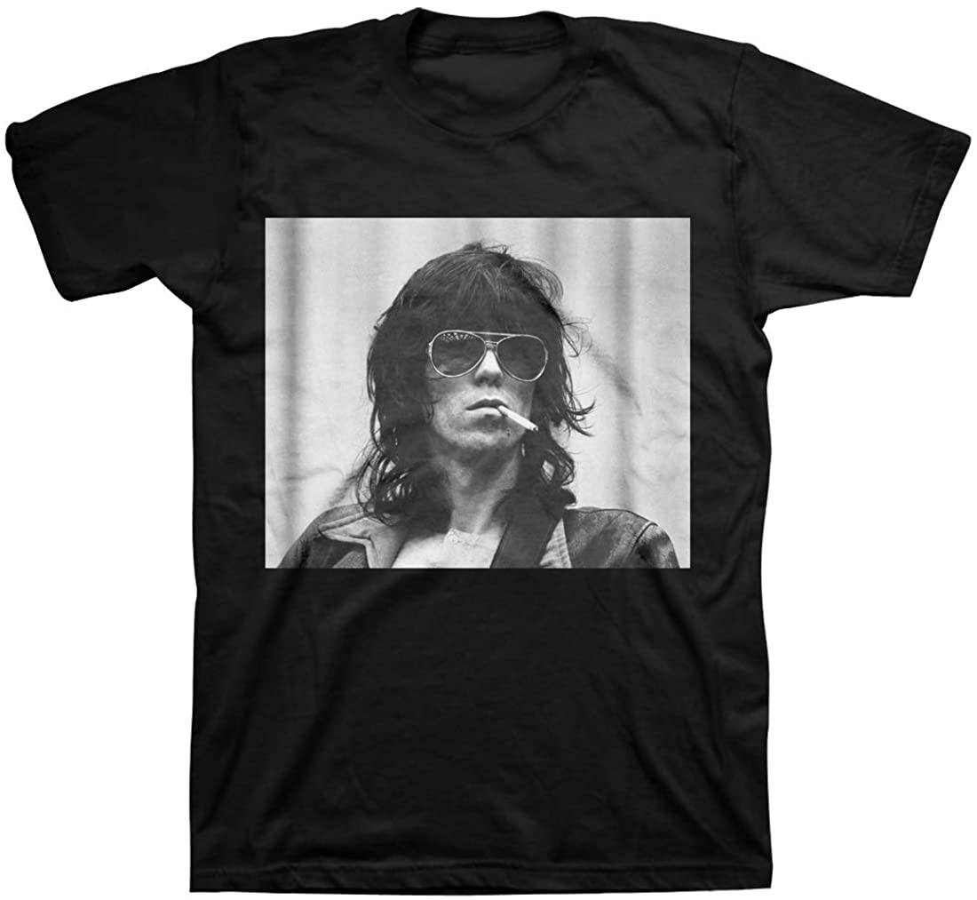 Rolling Stones - Keith Smoke Mens T Shirt Men's T-Shirts Rolling Stones MD Black 