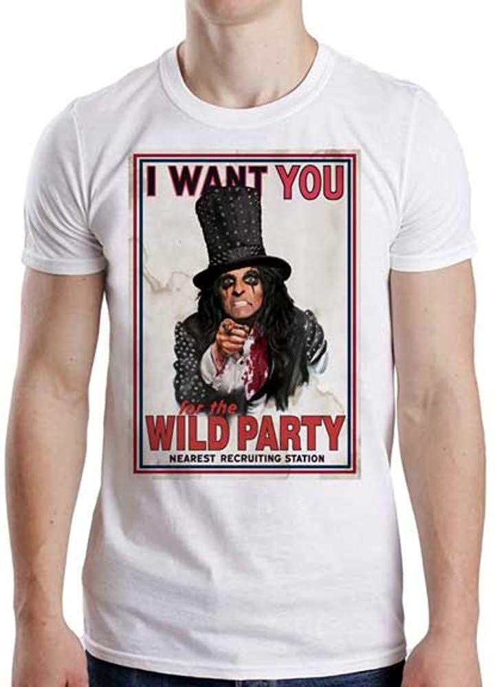 Alice Cooper - Wants You Mens T Shirt Men's T-Shirts Alice Cooper   