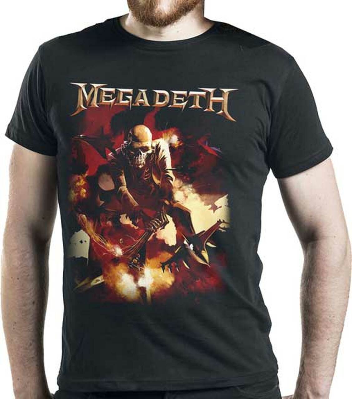 Megadeth - Smashed Guitar Mens T Shirt Men's T-Shirts Megadeth   