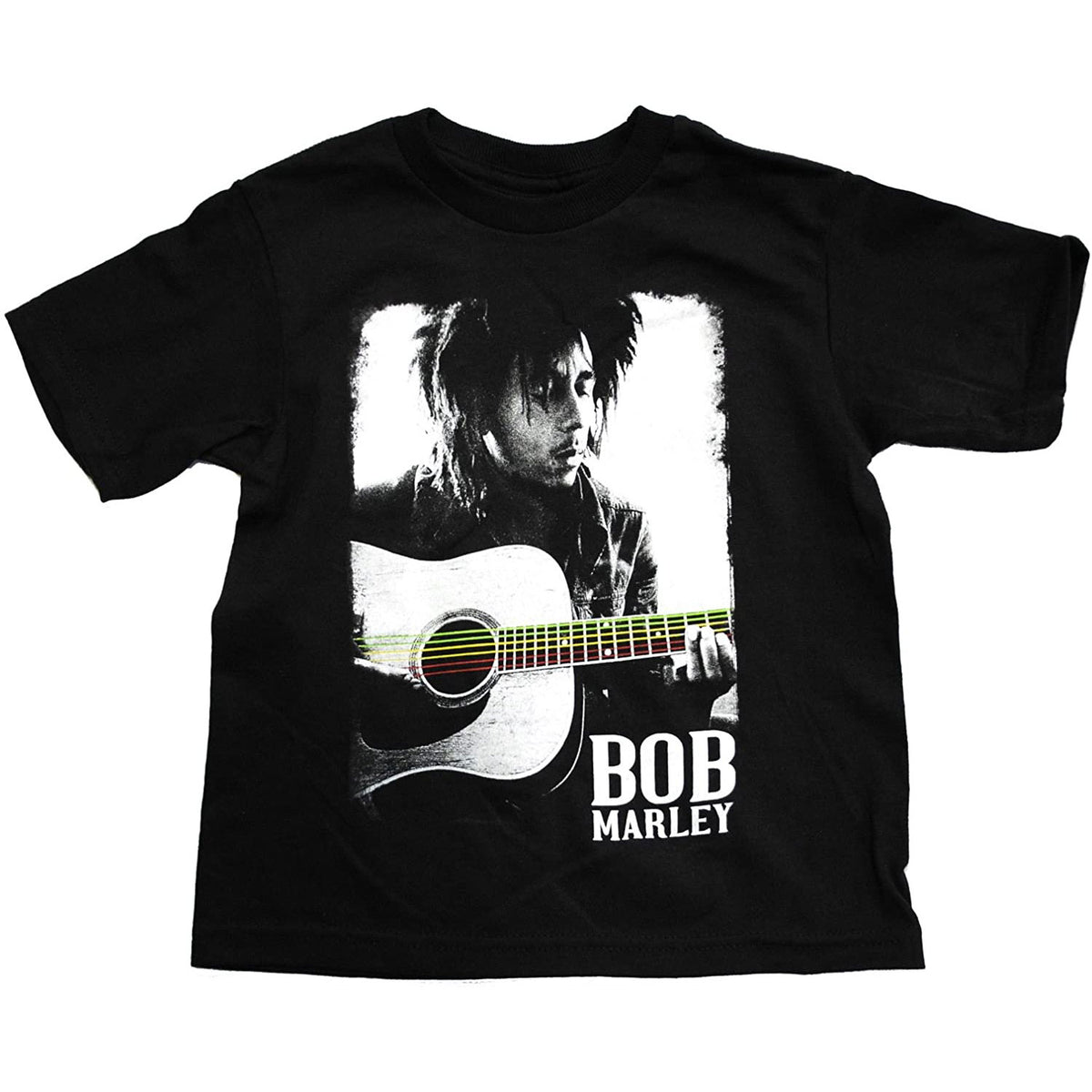 Bob Marley - Guitar Toddler T Shirt Toddler T-Shirts Bob Marley   