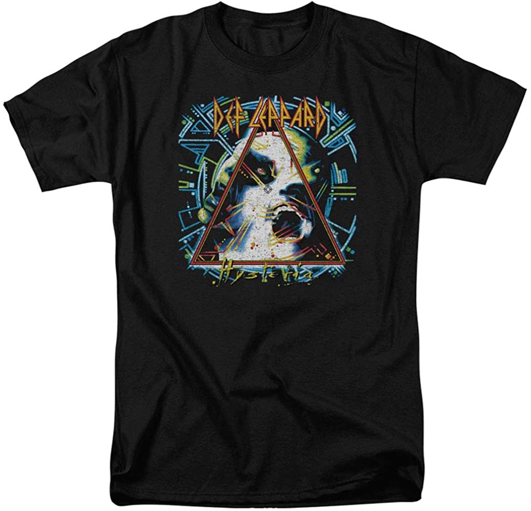Def Leppard - Hysteria Mens T Shirt Men's T-Shirts Old Glory MD Black 