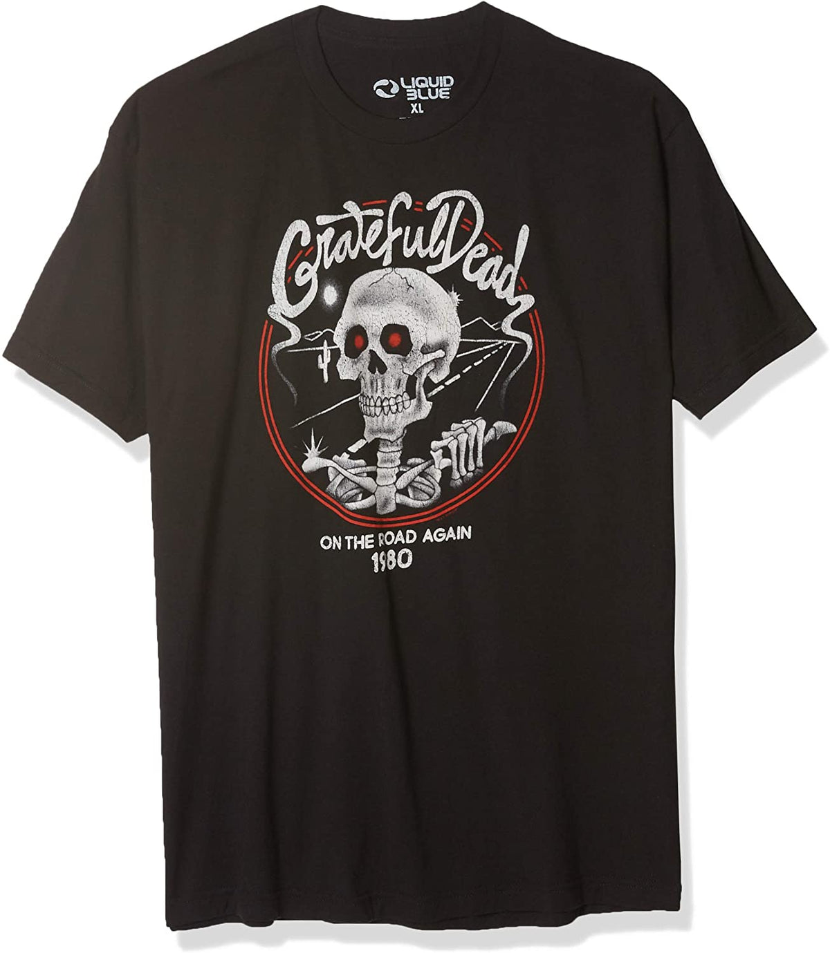 Grateful Dead - On the Road Again Mens T Shirt Men's T-Shirts Old Glory MD Black 