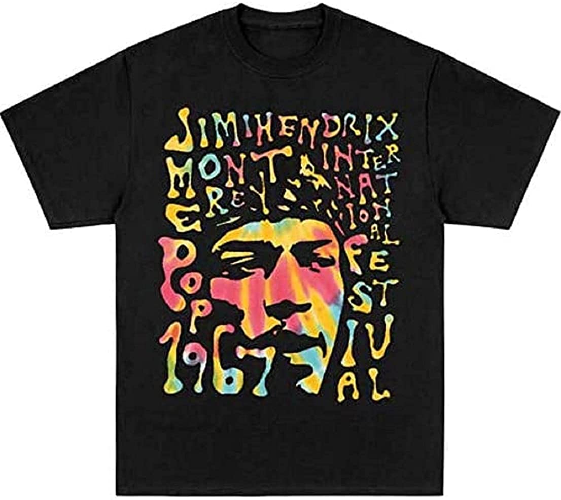 Jimi Hendrix - Monterey Mens Soft T Shirt Men's T-Shirts Jimi Hendrix MD Black 