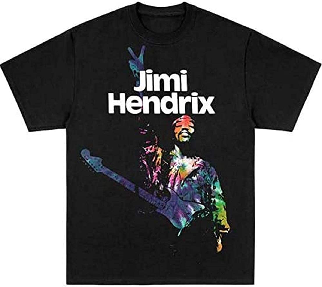 Jimi Hendrix - Peace Mens Soft T Shirt Men's T-Shirts Jimi Hendrix MD Black 