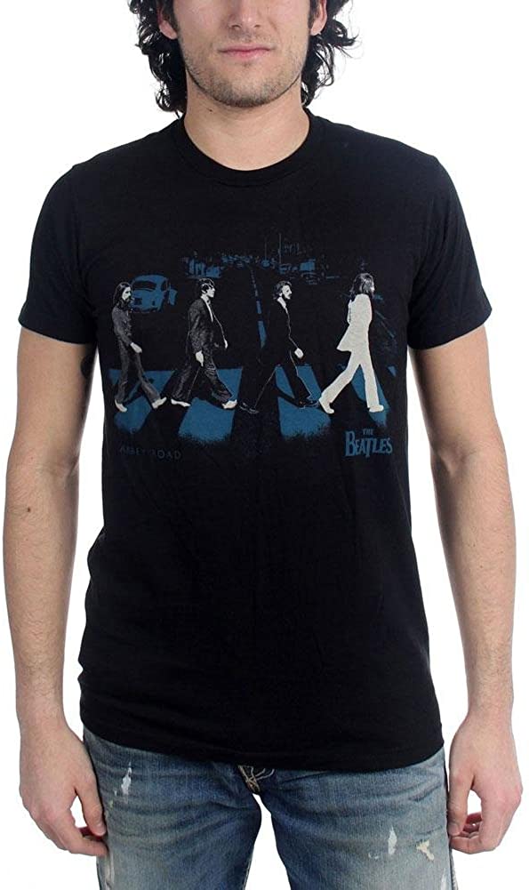 The Beatles - Abbey Stride Mens Soft T Shirt Men's T-Shirts The Beatles MD  