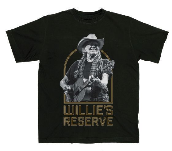 Wille Nelson - Willies Rerserve Mens T Shirt Men's T-Shirts Old Glory MD Black 