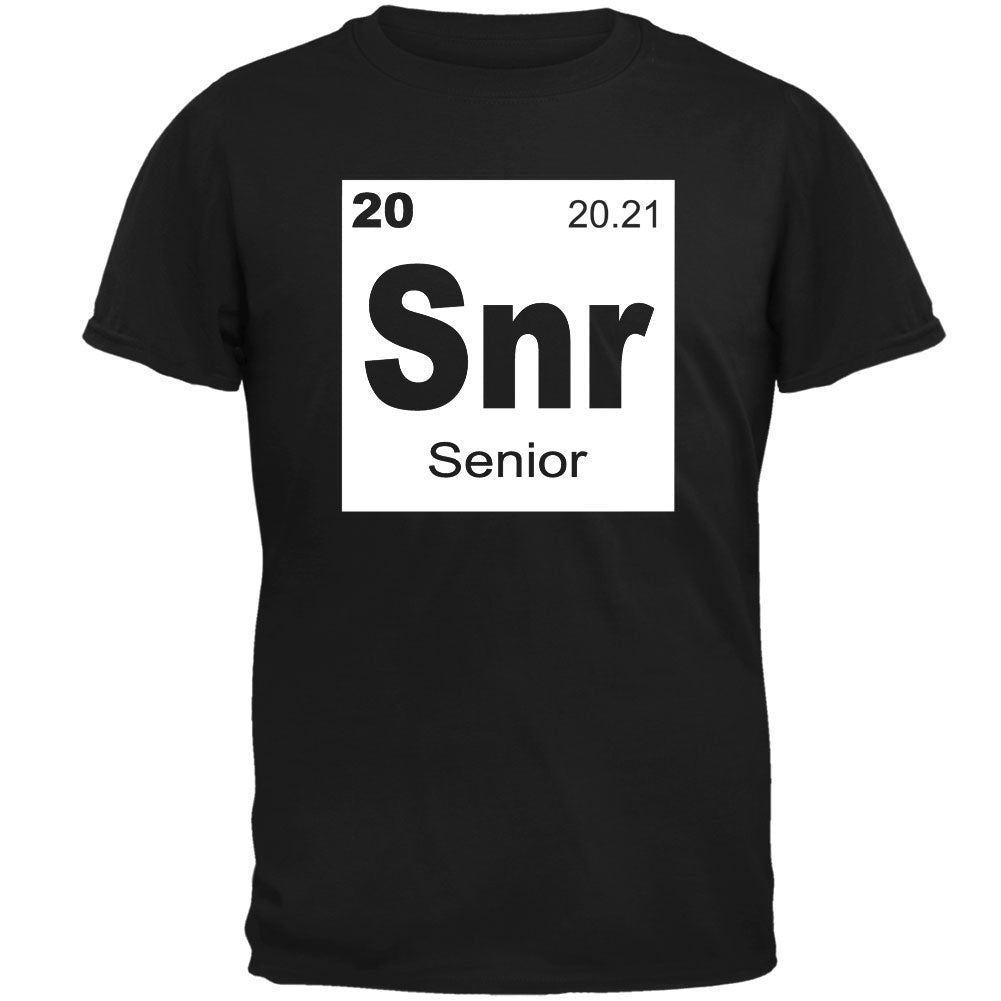 Senior Periodic Table 2021 Graduation Mens T Shirt Men's T-Shirts Graduation SM Black 