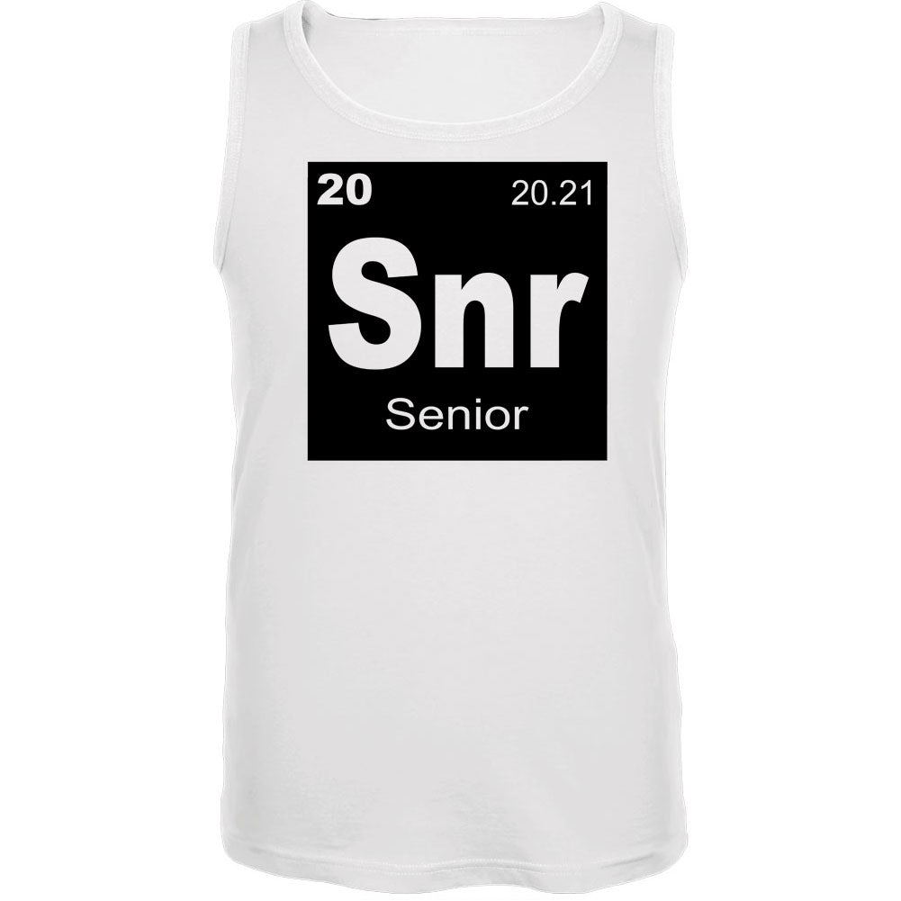 Senior Periodic Table 2021 Graduation Mens Tank Top Men's Tank Tops Graduation SM White 