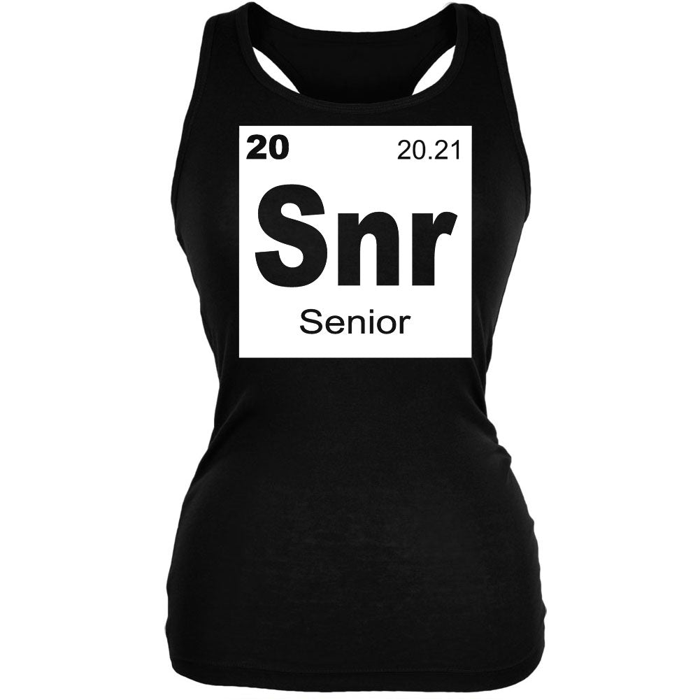 Senior Periodic Table 2021 Graduation Juniors Soft Tank Top Juniors Tank Tops Graduation SM Black 