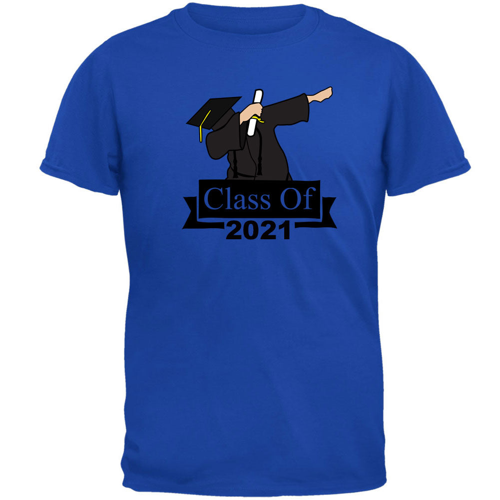 Dabbing Graduate Class of 2021 Mens T Shirt Men's T-Shirts Graduation SM Royal 