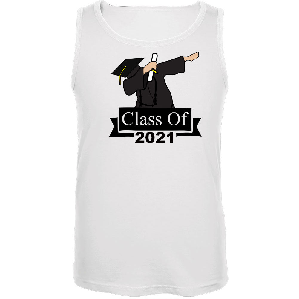 Dabbing Graduate Class of 2021 Mens Tank Top Men's Tank Tops Graduation SM White 