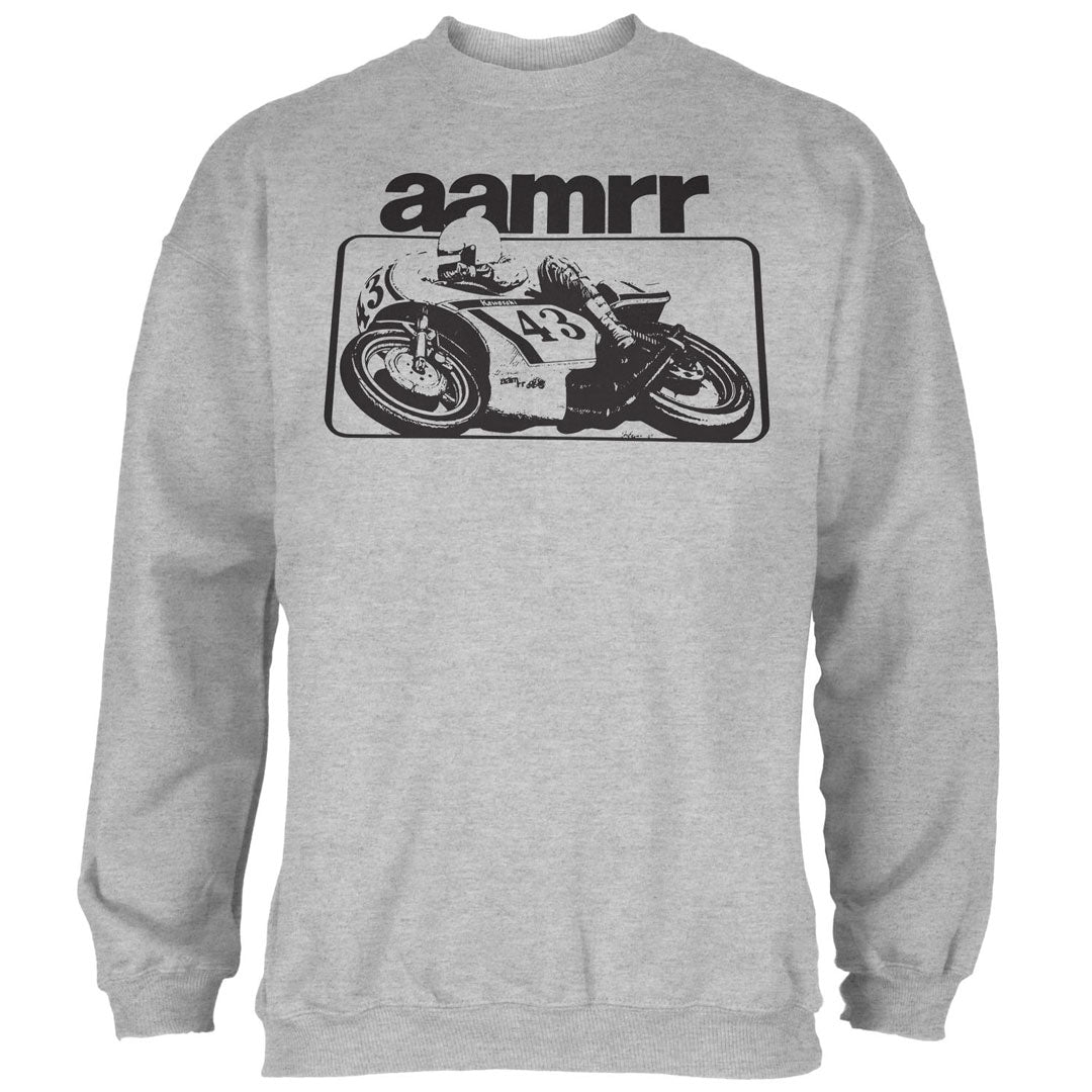 #43 AAMRR Mike Baldwin Mens Sweatshirt Men's Sweatshirts Old Glory SM Heather Grey 