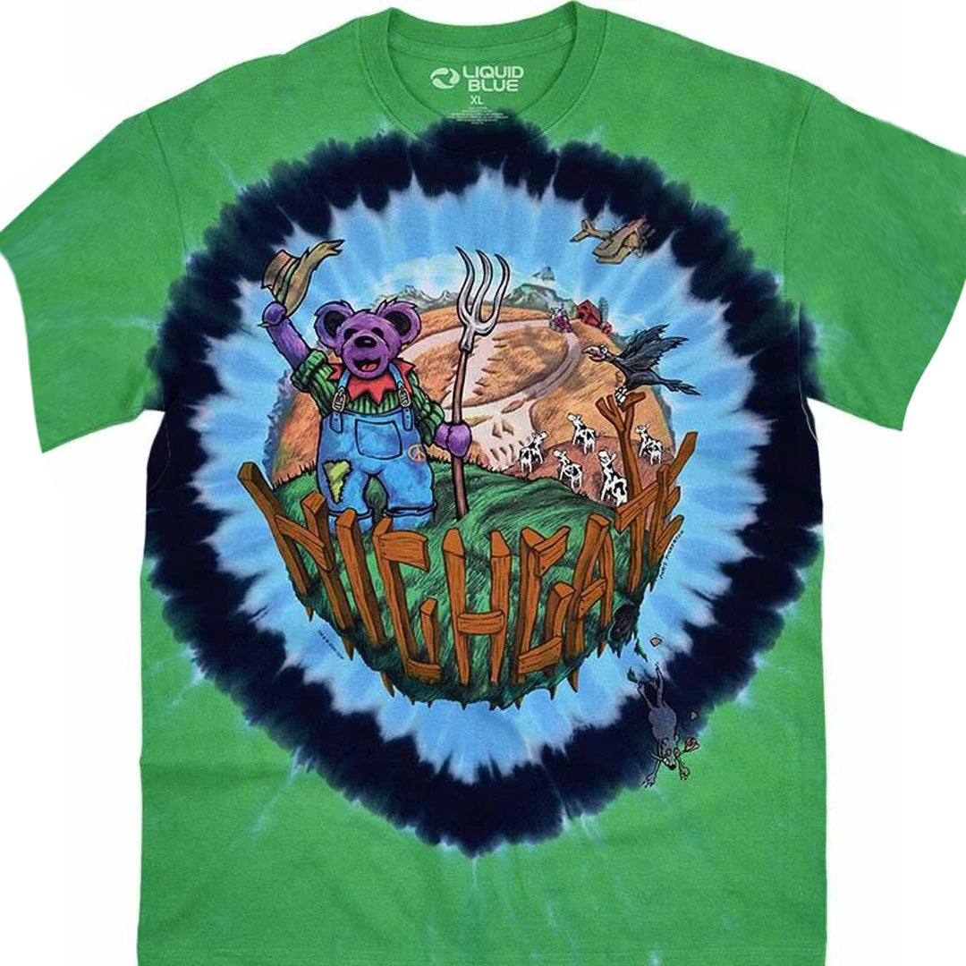 Grateful Dead - Highgate Tie Dye Mens T Shirt Men's T-Shirts Liquid Blue MD Multi 