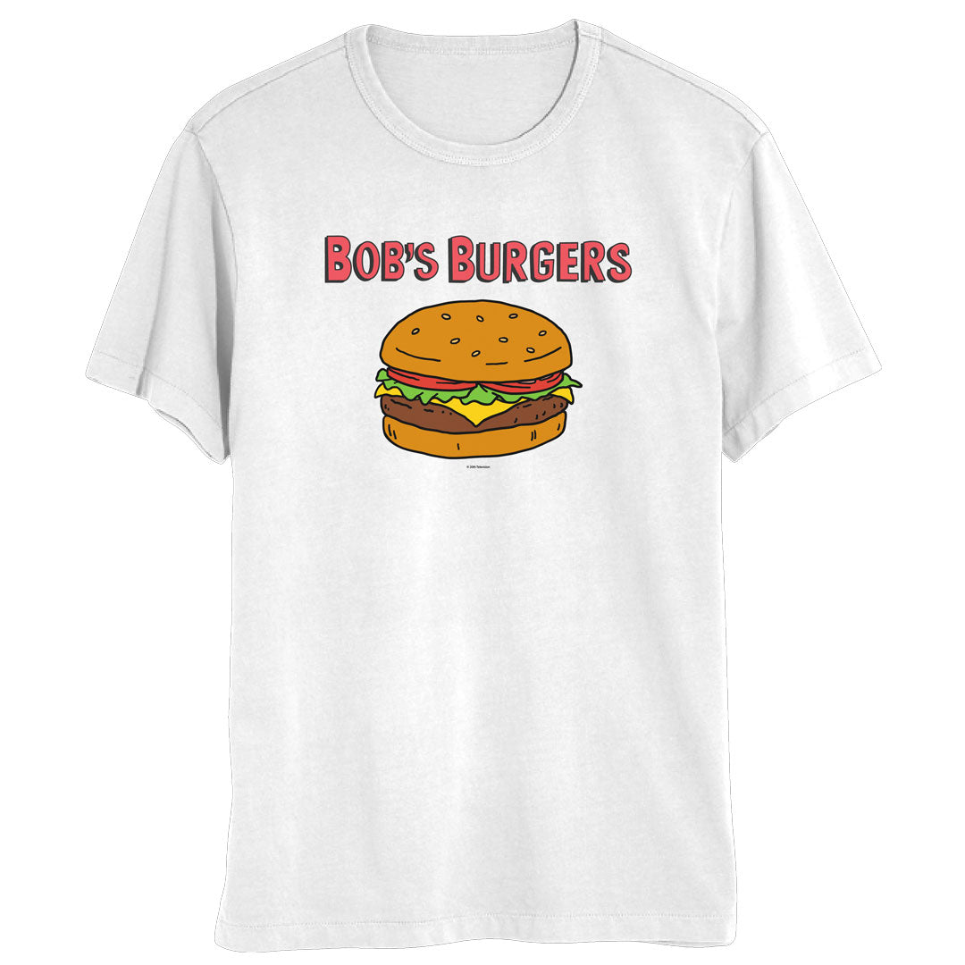 Bob's Burgers - Large Burger Mens T Shirt Men's T-Shirts Isaac Morris SM White 