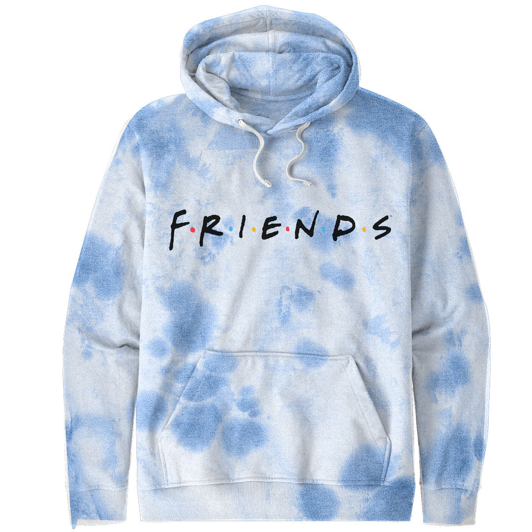 Friends - Logo Mens Tie Dye Pullover Hoodie Men's Hoodies Isaac Morris SM Multi 