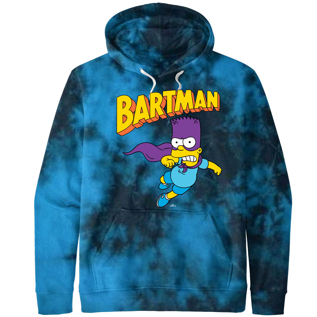 Simpsons - Bartman Mens Tie Dye Pullover Hoodie Men's Hoodies Isaac Morris SM Multi 