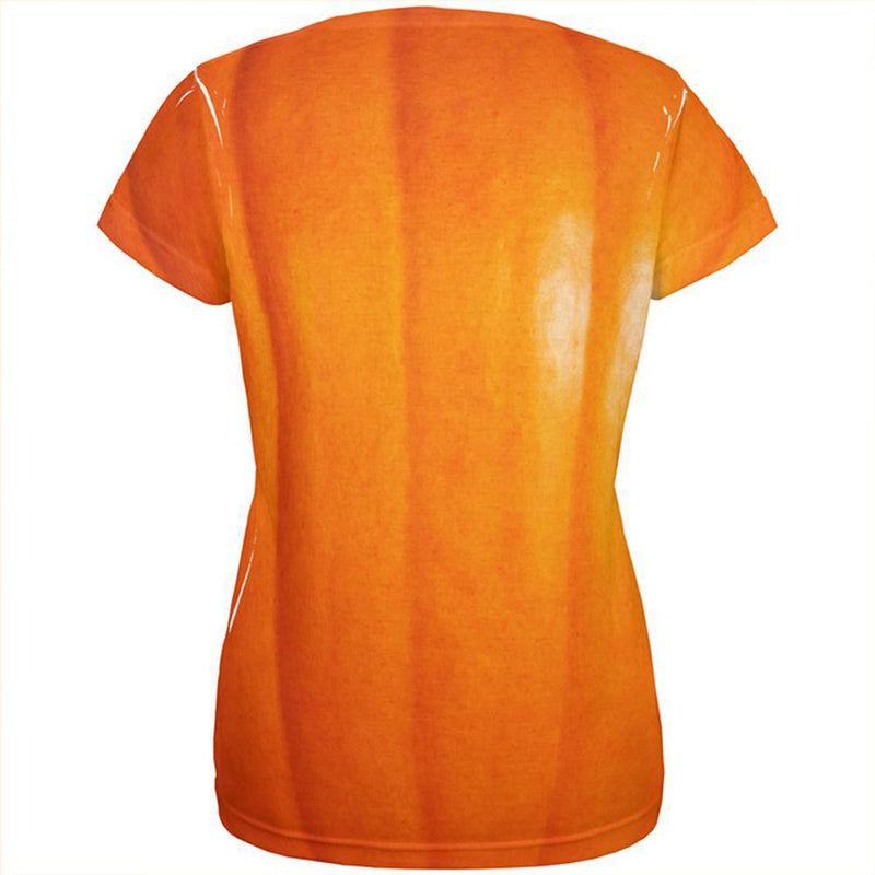 Halloween Costume Pumpkin All Over Womens Costume T Shirt with Jack-O-Lantern Headband Shirts Old Glory   