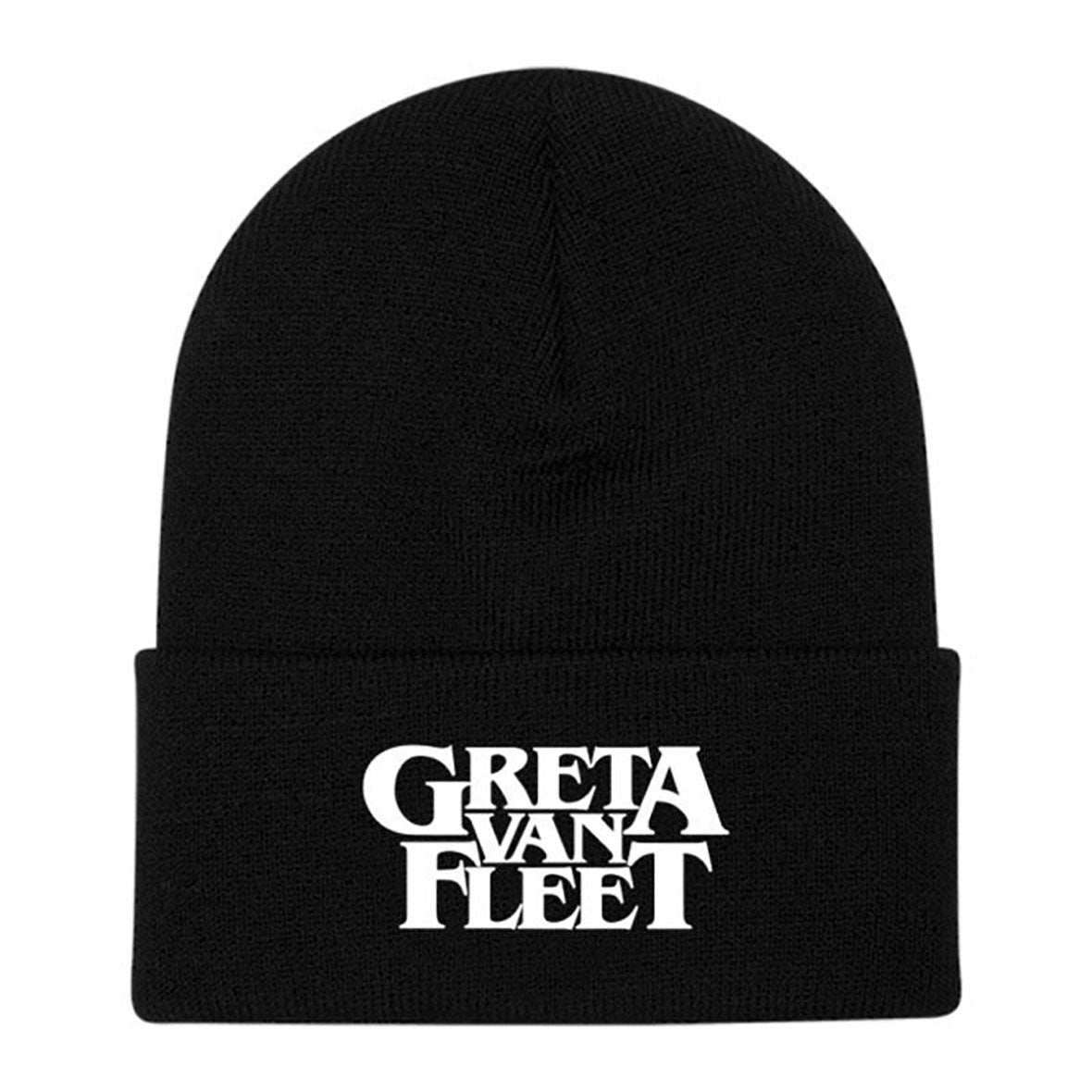 Greta Van Fleet - Logo Mens Knit Cuff Beanie Beanies Bravado OS Black 