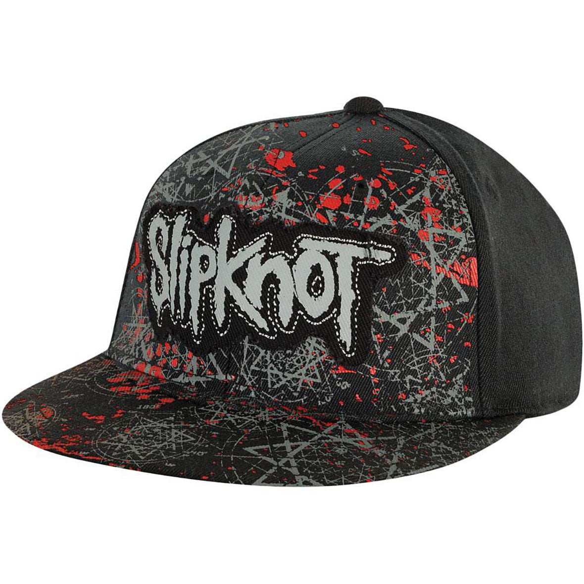 Slipknot - Star Pattern Mens Fitted Baseball Cap Fitted Baseball Caps Old Glory OS Black 