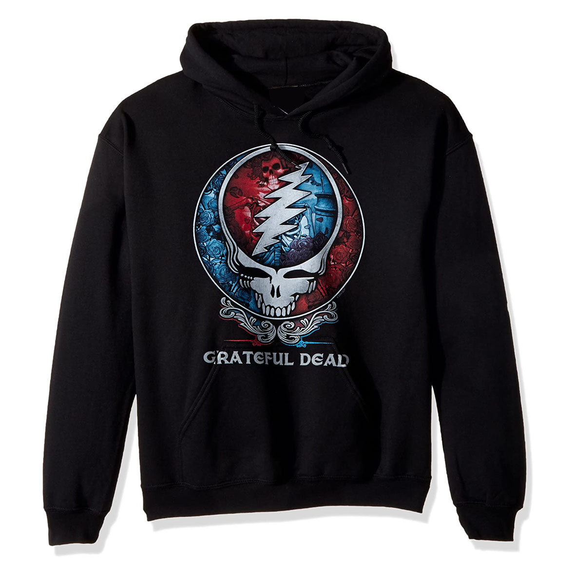 Grateful Dead - Bertha SYF Mens Pullover Hoodie Men's Hoodies Liquid Blue MD Black 