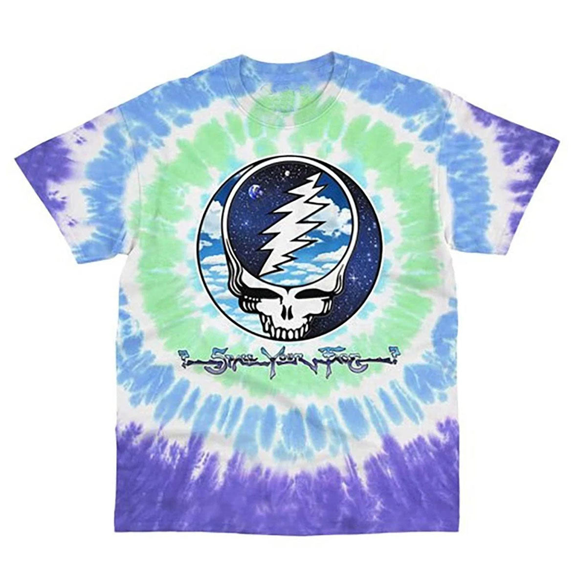 Grateful Dead - Sky Space SYF Tie Dye Mens T Shirt Men's T-Shirts Liquid Blue MD Multi 