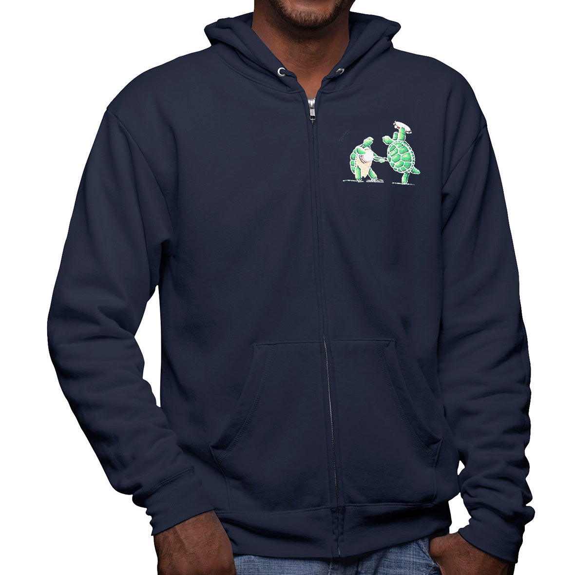 Grateful Dead - Terrapin Turtles Mens Zip Hoodie Men's Hoodies Dye In The Sky MD Navy 