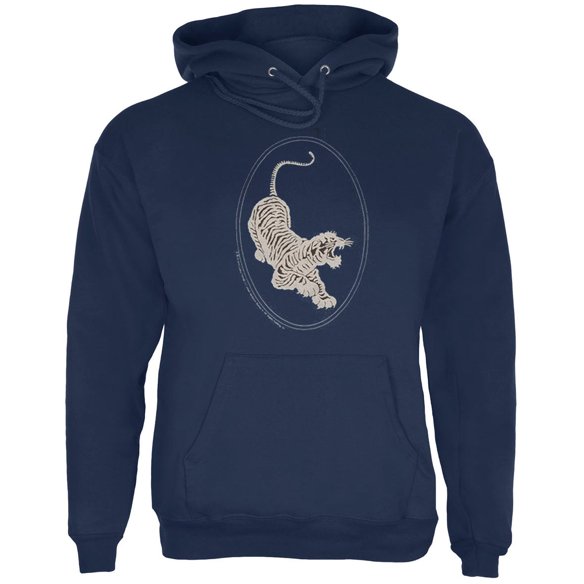 Jerry Garcia - Tiger Guitar Navy Mens Pullover Hoodie Men's Hoodies Dye In The Sky MD Navy 