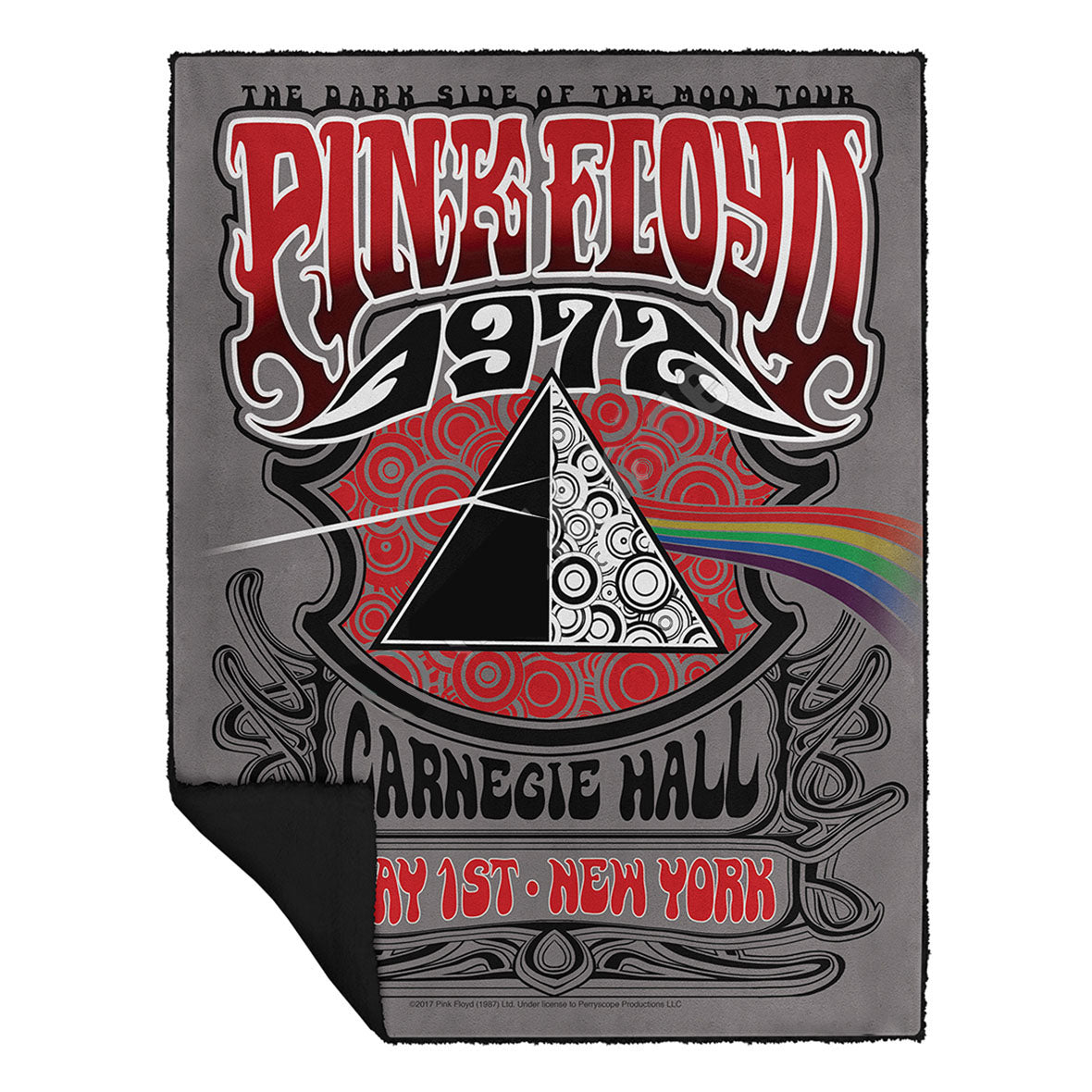 Pink Floyd - Carnegie Hall 50x60 Fleece Blanket Blankets & Throws Liquid Blue OS Multi 