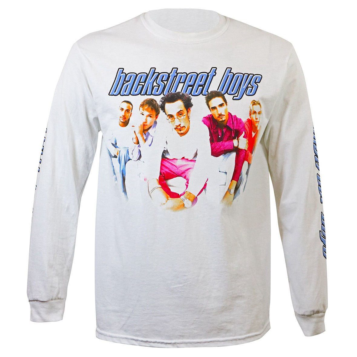 Backstreet Boys - I Want It That Way Mens Long Sleeve T Shirt Men's Long Sleeves Global MD White 