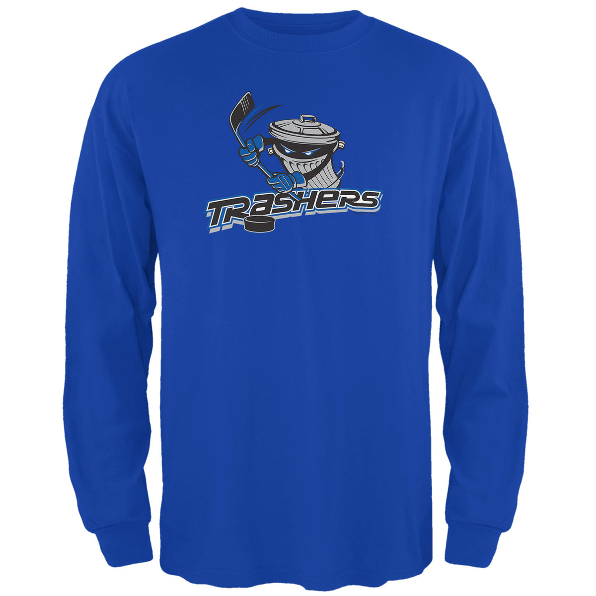 Danbury Trashers - Logo Mens Long Sleeve T Shirt Men's Long Sleeves Old Glory SM Royal 