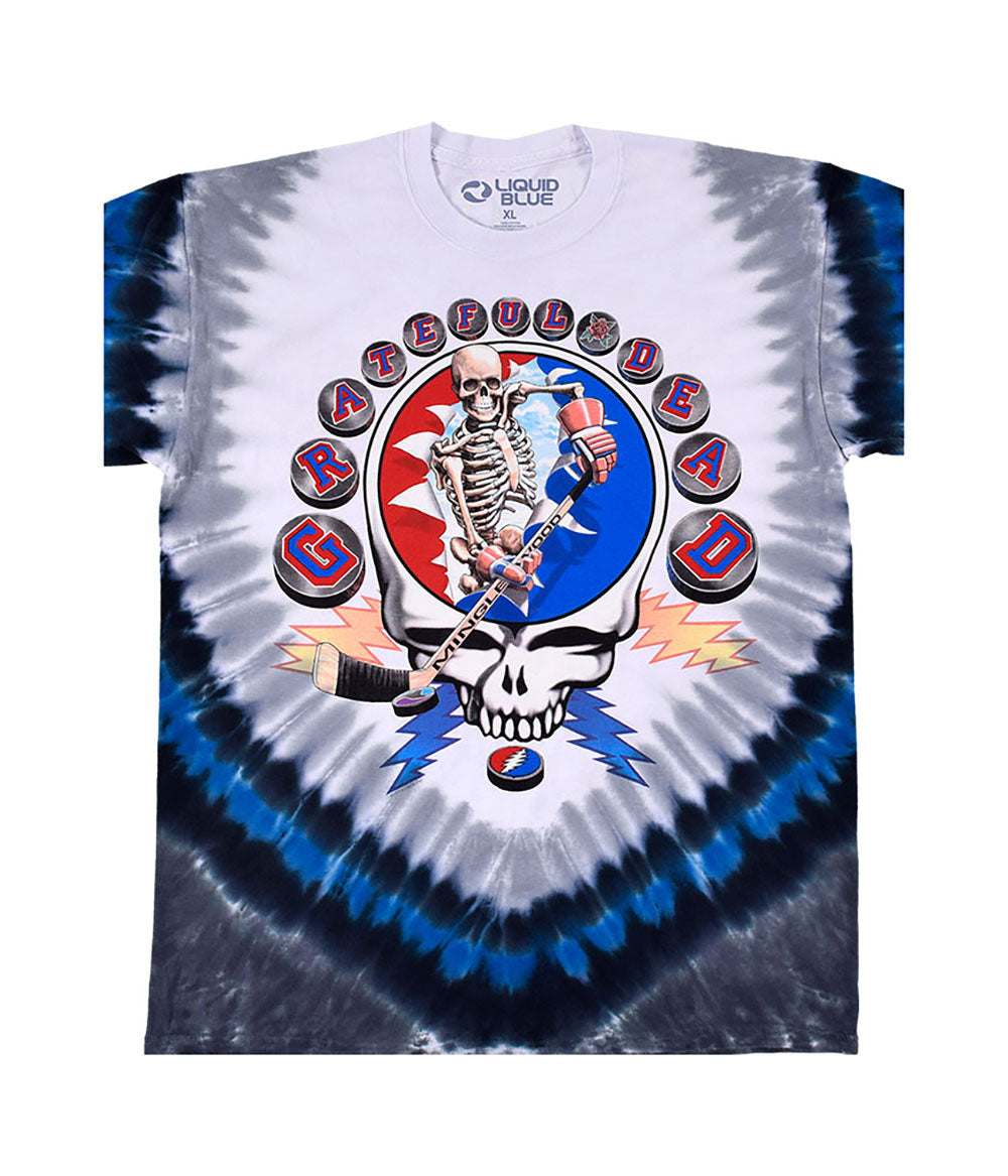 Grateful Dead - NY Strangers Tie Dye Mens T Shirt Men's T-Shirts Liquid Blue MD Multi 